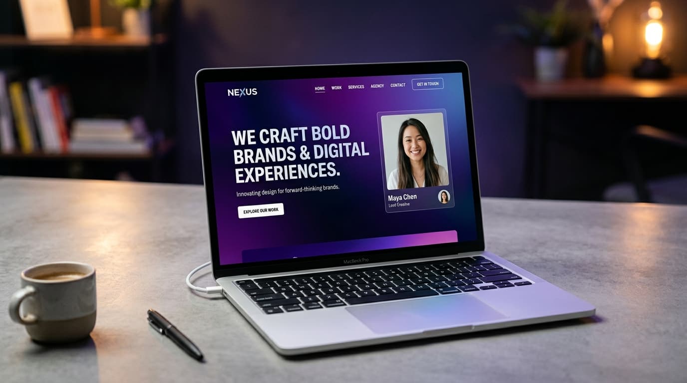 Website Design and Development Laptop Display