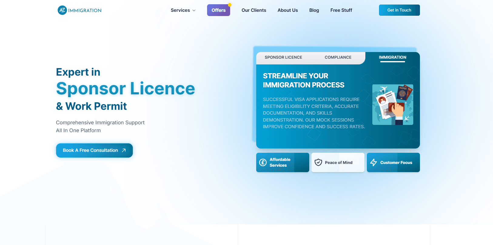 A2Z Immigration UK visual