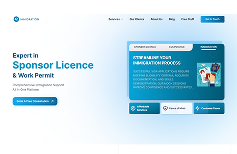 A2Z Immigration: Legal Website